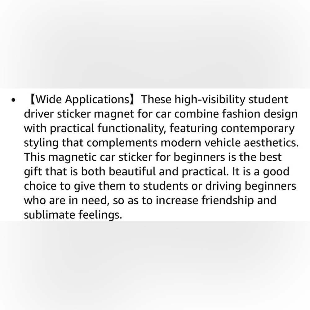 $5 Add-On 🆕Reflective Green and Gray Novice Driver Magnetic Decal - Picture 4 of 11